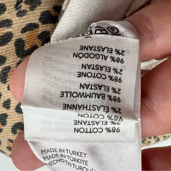 Anthropologie Pilcro The Wanderer Mid Rise Relax Leg Jeans Leopard Size 31 - Picture 10 of 11